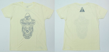 メキシカンスカル Tシャツ/イエロー